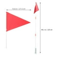 thumbnail image 2 of CIMAXIC Portable Red Cycling Flag with Strong Fiberglass Pole for Bike Tail Warning and Decor, 2 of 8