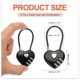 thumbnail image 2 of Candado de Combinación de Cable de Acero Uxcell para Gimnasios, Bicicletas, Gabinetes y Más Negro 4.3", 2 of 7