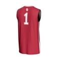 thumbnail image 3 of Unisex GameDay Greats #1 Crimson Oklahoma Sooners Lightweight Collegiate Basketball Fashion Jersey, 3 of 4