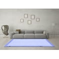 thumbnail image 3 of Ahgly Company Machine Washable Indoor Rectangle Solid Blue Modern Area Rugs, 2' x 3', 3 of 4