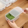 thumbnail image 4 of Airtight Plastic Food Storage Container,Refrigerator Storage Box,Microwave, Freezer and Dishwasher Safe,Square,L, 4 of 8