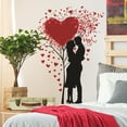 thumbnail image 2 of Wovilon Valentine's Day Love Tree Couple Children's Bedroom Entrance Fish Tank Home Decoration Wall Stickers, 2 of 7