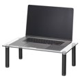 mDesign Large Flat Platform Riser Shelf for Laptop Computer, TV Monitor ...