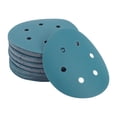 thumbnail image 1 of Discos de Lijado para Automóviles de Madera Unique Bargains 50 Pcs Lijado Suave con Gancho y Bucle para Trabajos en Madera, Acabado Automotriz 5.91" 7 Agujeros 240 Grano Azul Alúmina de Zirconio, 1 of 1