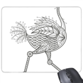 thumbnail image 1 of Bird Paint Running Long Mouse Pad Non-Slip Rubber Mousepad Game Office, 1 of 3
