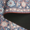 thumbnail image 6 of SAFAVIEH Tucson Alyx Oriental Machine Washable Area Rug, Rust/Blue, 6' x 6' Square, 6 of 9