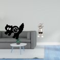 thumbnail image 2 of Reloj de pared de resina acrílica silencioso, sin , con diseño de gato. Figura decorativa de , ideal para baño, dormitorio, oficina y, 2 of 8