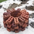 thumbnail image 3 of Guidecraft Ensemble de 60 Petites Briques en Brun, 3 of 18