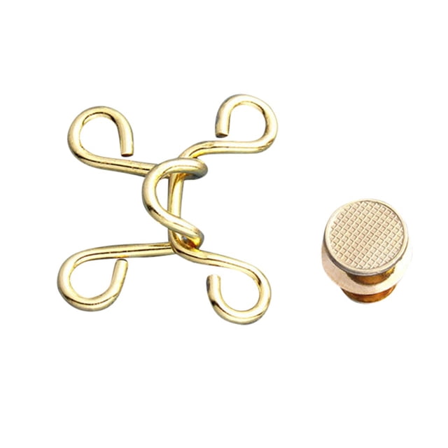 HJQEQVD 4 Set Adjustable Waist Buckles 2 Sets Nail-Free Adjustable Waist Buckle Extender Set and 2 Pcs Pearl Safety Pin Jeans Tighten Waist Adjustment Button Perfect Fit Instant Button for Pants