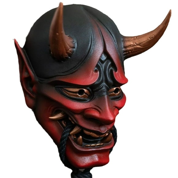 HUASHENG Oni Hannya Japonais avec Corde Housse de Cosplay pour Fêtes d'Anime d'Halloween et Événements à Thème