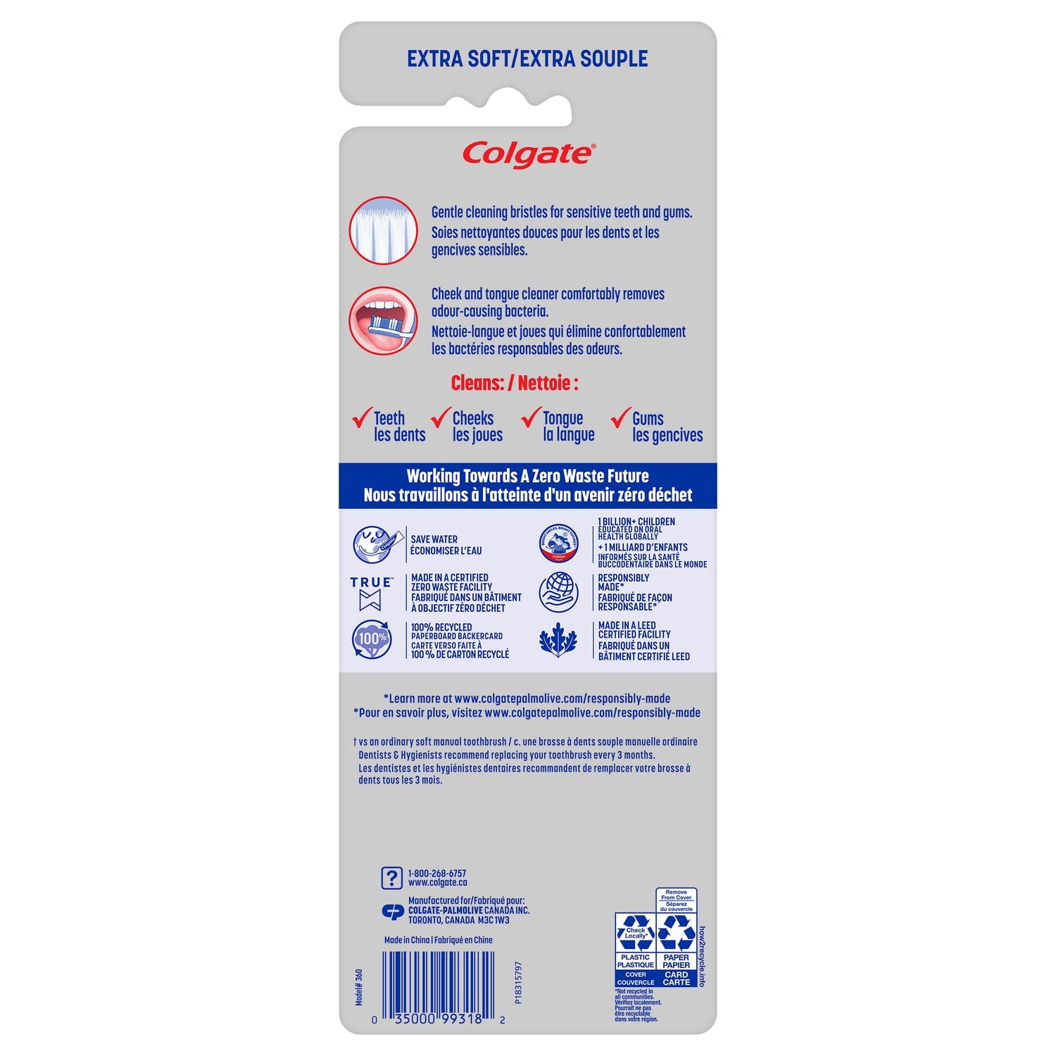 Colgate 360° Sensitive Pro-Relief Extra Soft 4pk, 4 pack