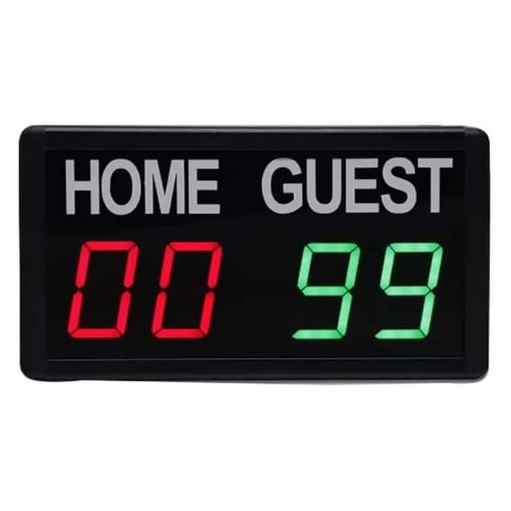 LED Portable Digital Scoreboard, Desktop Electronic Scoreboard with Control, Used for Gaming sandbags/Basketball/Table Tennis/Baseball/Tennis/Volleyball Indoor and outdoo