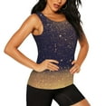 thumbnail image 2 of Gaeub Gold Black Glitter Women's Workout Tank Tops Lightweight Sleeveless Shirts for Women for Athletic Running Tennis Yoga - Large, 2 of 9
