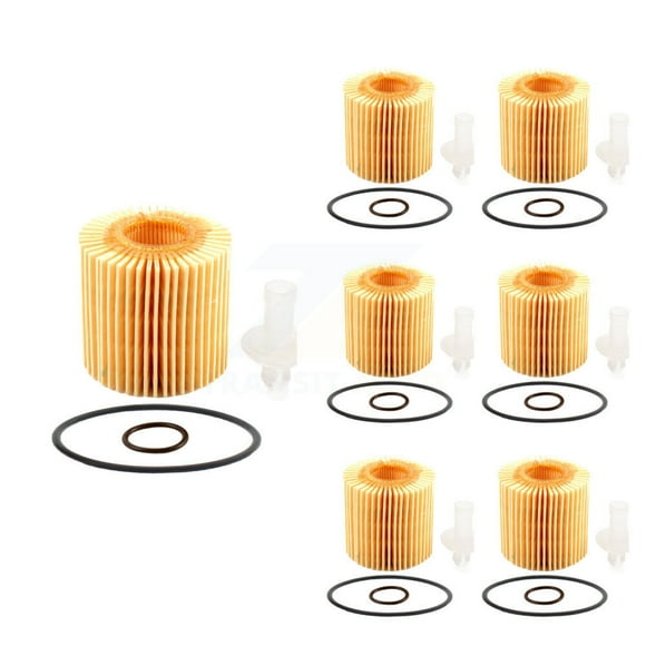 PUR Engine Cartridge Oil Filter (7 Pack) for Car Toyota RAV4 Camry Lexus Highlander Sienna Tacoma RX350 Venza ES350 NX300 NX200t RX450h Avalon IS300 Scion tC IS350 NX300h IS250 RX350L GS350 K56-100335