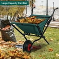 thumbnail image 5 of AQRS Wheel Barrow, Collapsible Wheelbarrow, Lightweight Durable Foldable Wheelbarrow, 600D Oxford Cloth Garden Tool Cart, Large Capacity Foldable Yard Cart for Rocks, Weeds and Plants, 5 of 6