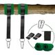 thumbnail image 1 of Correa para hamaca de 1,50 m x 2, accesorio para hamaca, kit de correa de suspensión ajustable, con anillo en D, mosquetones de gama alta, carga máxima de 500 kg, perfecto para jardín S,11 Feliz Sencillez, 1 of 5