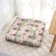 thumbnail image 3 of Watercolor Cactus Floor Pillow&nbsp;– 22x22 Inch Large Cushion, Dutch Velvet, Soft-Blended Agave Illustration (Serene & Artistic), 3 of 7