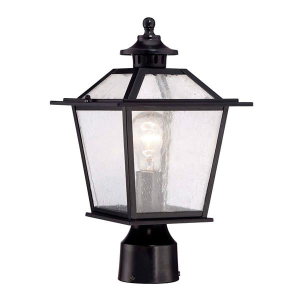 Acclaim 9707BK Salem Collection 1-Light Post Mount Outdoor Fixture, Matte Black