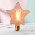 thumbnail image 2 of 2700K Star Shaped Tungsten Filament Bulb Lights E27 Screw Base Incandescent Lamp Bulbs (No Bulb Holder Electric Wire Included), 2 of 3