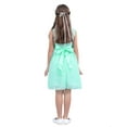 thumbnail image 3 of renvena Girls Toddler Kids Flower Chiffon Pleated Bridesmaid Wedding Pageant Party Dress Turquoise 4, 3 of 7