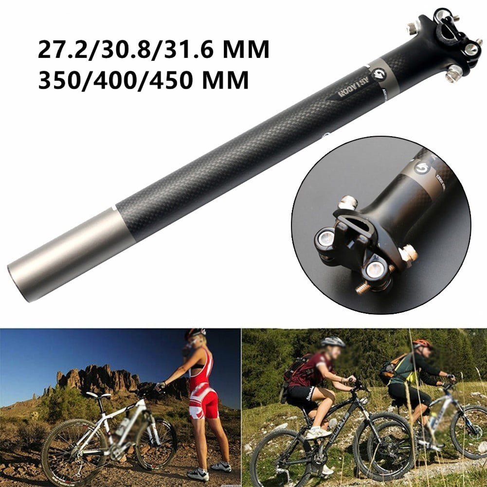 Carbon Fiber Superlight Bike MTB Road Seatpost 25.4/27.2/30.8/31.6*350/400/450mm
