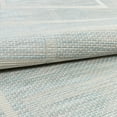 thumbnail image 5 of Well Woven Gerra Blue Geometric Flatweave Boxes & Stripes Pattern Area Rug, 5 of 6