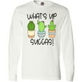 thumbnail image 3 of Inktastic What's Up Succas Funny Cacti Plants Long Sleeve T-Shirt, 3 of 5