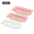 thumbnail image 3 of Unique Bargains Collapsible Colander Kitchen Over the Sink Drain Strainer Set for Fruits Vegetables Pasta 2Pcs Pink  1Pcs White, 3 of 5