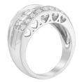 thumbnail image 3 of 14KT White Gold 1.5 CTTW Round, Baguette and Princess Cut Diamond Ring(H-I,SI2-I1), 3 of 5