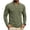 Army Green, variant on Long Sleeve T Shirts for Man Classic Half Button Placket Henley Shirts Comfort Regular Fit Casual Pullover Top Versatile Trendy Solid Color Basic Tee for Sports & Daily Wear M