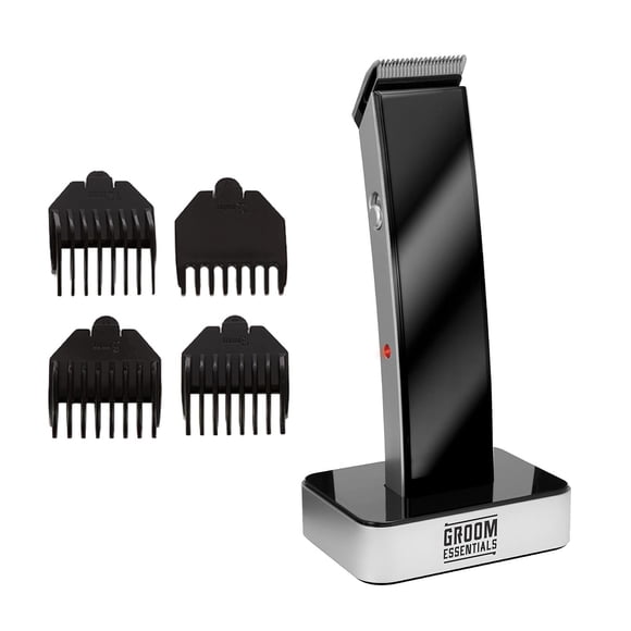Recortadora Recargable CHARGEWORX Negro con Indicador LED y Base de Carga para Hombre