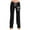 Black, variant on Womens Sweatpants 2026 Summer Cute Bow Print Yoga Pants Elastic Waist Drawstring Fallow Full Length Pants