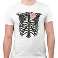 thumbnail image 2 of Skeleton Rib Cage Shirt Unisex Large White, 2 of 5
