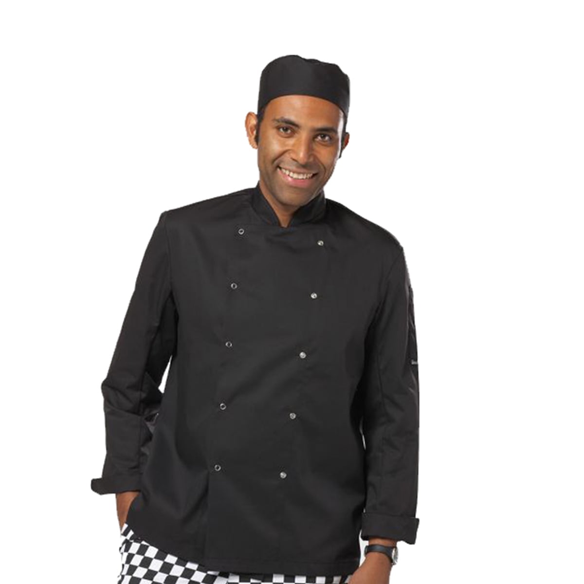 Dennys Easycare Performance Chef Jacket DD08 Long Short Sleeves White Black 