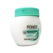 PONDS Cold Cream, Skin Care Facial Cleanser for All Skin Types, Deep Moisturizing Face Wash & Make -Up Remover, 9.5 oz