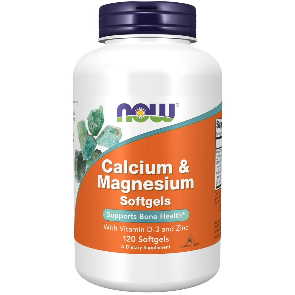 NOW Supplements, Calcium & Magnesium with Vitamin D3 and Zinc