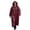 #186Red, variant on Womens Plus Size Waterproof Long Raincoat Lightweight Full Zipper Hooded Windbreaker Poncho With Pockets