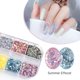 thumbnail image 4 of Brillo de escamas de lámina para uñas, 12 rejillas holográficas para uñas, escamas holográficas para decoración de uñas, confeti de lentejuelas para uñas, artesanía excepcional, 4 of 8