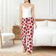 thumbnail image 4 of Balery Cartoon Ladybug Pantalones de pijama para mujer, pijamas ultraligeros, pantalones de estar por casa-X-Large, 4 of 6