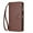 Brown, variant on Dteck Crossbody Wallet Case for Samsung Galaxy S23 Plus, PU Lether Zipper Handbag Purse Flip Cover, Kickstand Folio Case with 9 Card Slots Wrist Strap Lanyard for Women Men,Pink