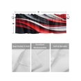 thumbnail image 4 of Valances for Windows Abstract Stitching Rod Pocket Cafe Window Treatments Valance Curtains for Kitchen Bathroom Laundry Basement Windows 56"x16", 4 of 9