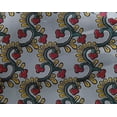 thumbnail image 4 of oneOone Georgette Viscose Fabric Spiral & Floral Block Print Fabric By Yard 42 Inch Wide, 4 of 4
