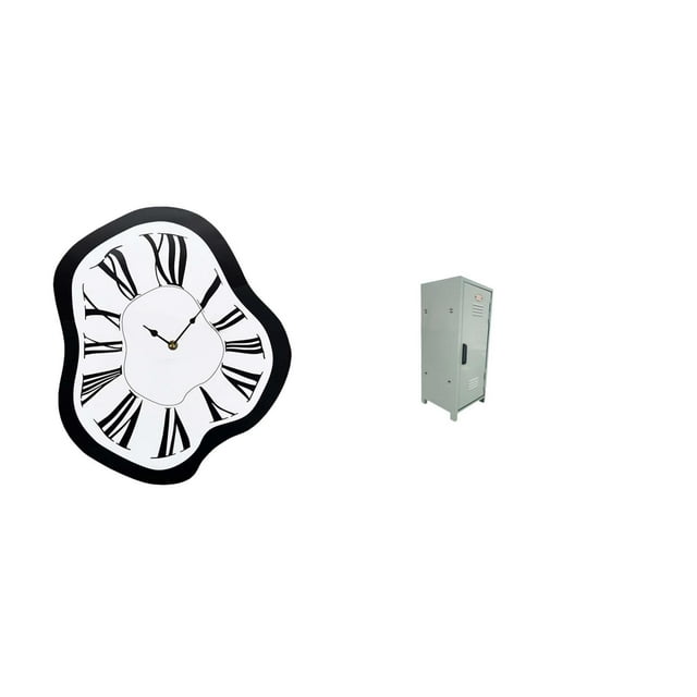 Reloj De Pared Acrílico Creativo Con Forma De Derretimiento, Organizador único Y Distorsionado, Armario De Almacenamiento Para El Hogar, Escritorio, Tienda, Ahorro De Espacio, Apartamentos,
