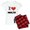 With Red Plaid Pant, variant on CafePress - I Love Hamilton City Women'S Light Pajamas - Women's Short Sleeve Print T-Shirt and Pants Light Cotton Pajama Set