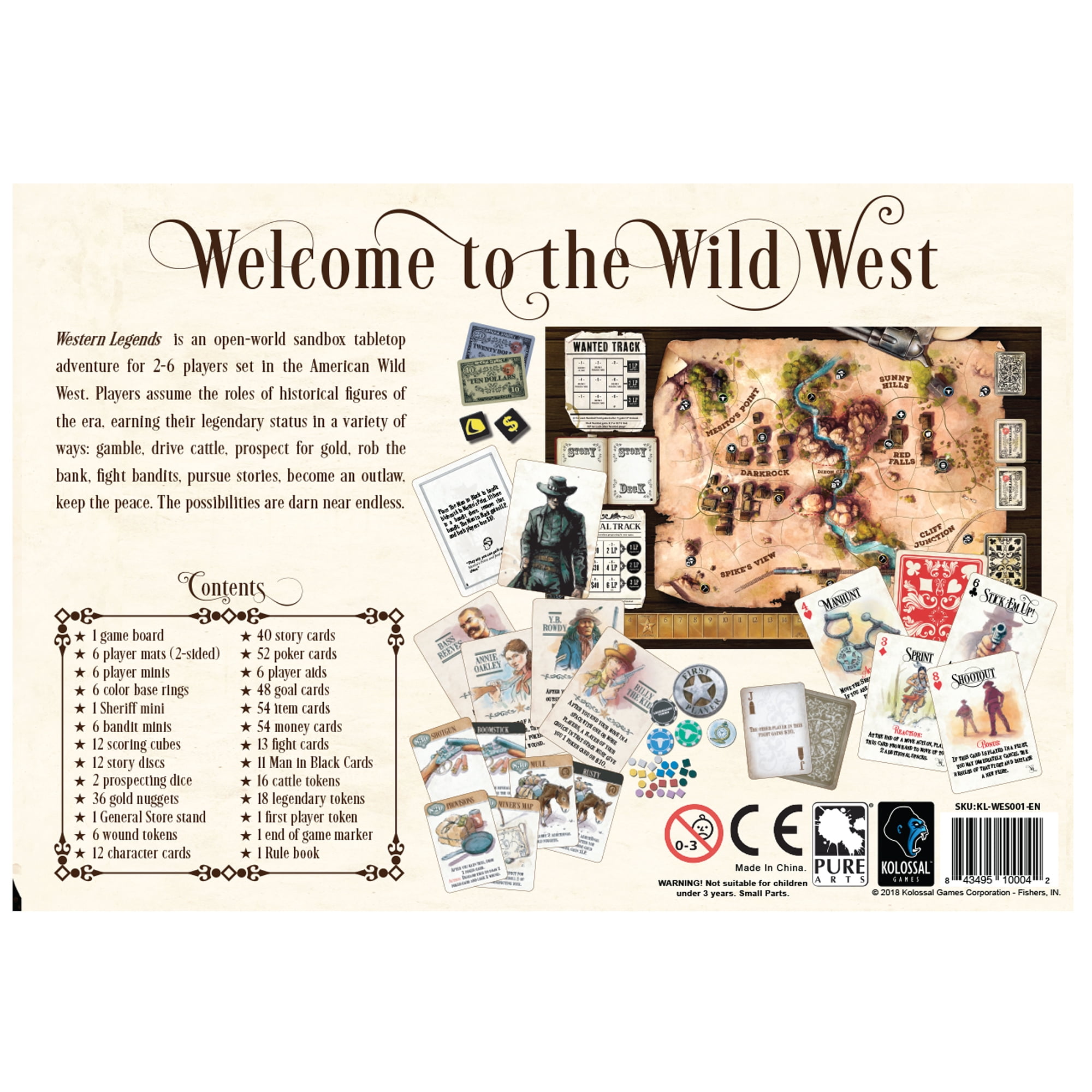 Western Legends Board Game for Ages 14+, from Asmodee