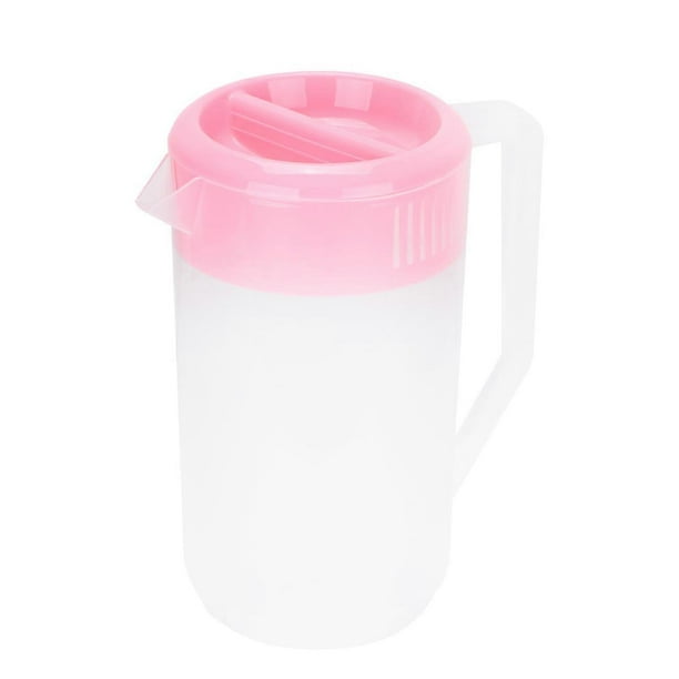 Water Pitcher with Lid Large Capacity Cold Water Kettle for Dinner and Parties White Easy to Clean 1Pack