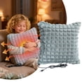 thumbnail image 2 of USB Square Rabbit Heating Cushion 5 Temperature Control With Timer Warming Pillowcase Covers Decorative Decorative Pillows for Bedroom Dorm Throw Pillows Room Pillows Style Pillows Light Couch Pillows, 2 of 4