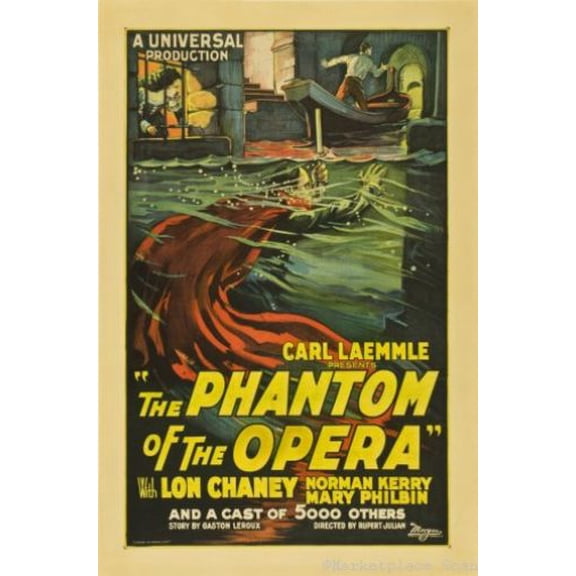 Phantom Of The Opera Movie Poster Reprint 27inx40in for any room 27x40 #510817 Square Adults Poster Time