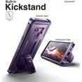 thumbnail image 4 of Dexnor Full Body Case for Samsung Galaxy Note 9/6.4 inches, [Built in Screen Protector and Kickstand] Heavy Duty Military Grade Protection Shockproof Protective Cover for Galaxy Note 9,Phantom Purple, 4 of 6