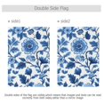thumbnail image 4 of Yayeee Garden Flag 28" x 40" Double Sided Outdoor Yard Lawn Holiday Decorations, Blue Floral Pattern, 4 of 6